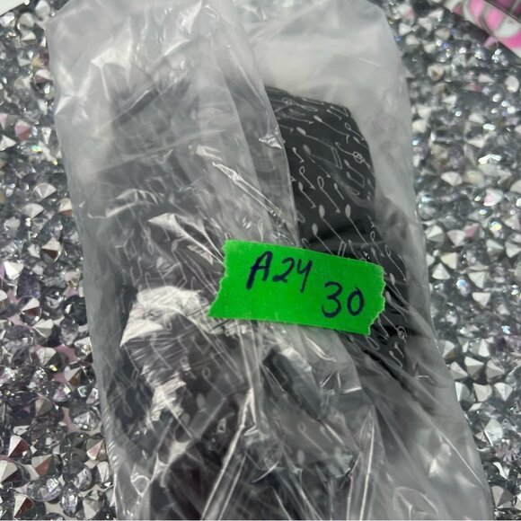 CAbi tank top music π΅ notes ruffle Black and White Sleeveless Blouse - Picture 8 of 8